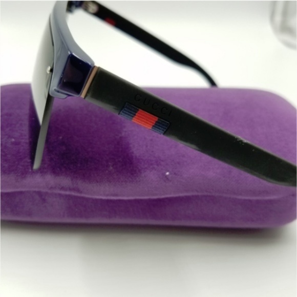 NWT Authentic Gucci Blue/Black Sunglasses - Picture 5 of 6